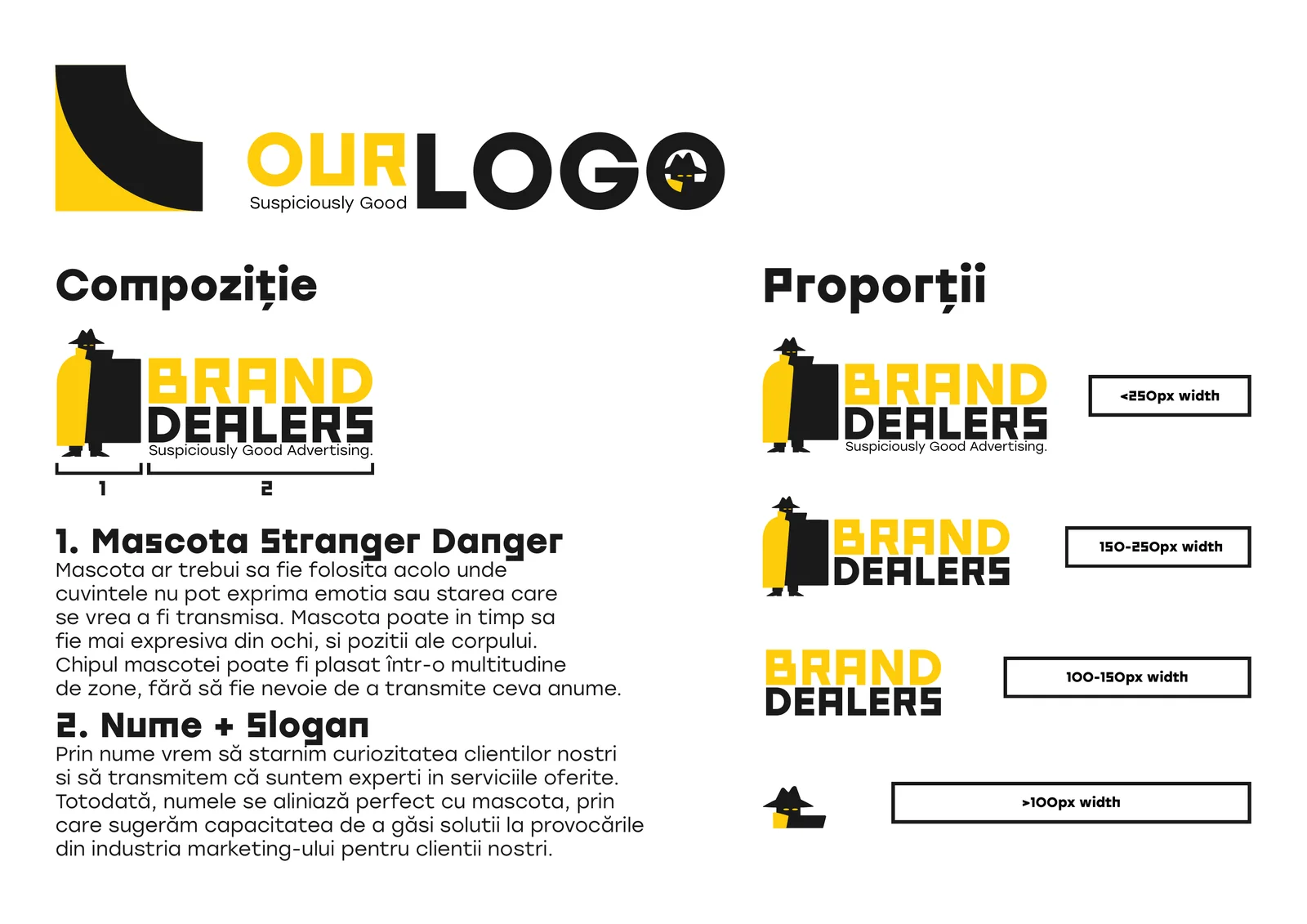 Brand Dealers: Logo: composición y proporciones