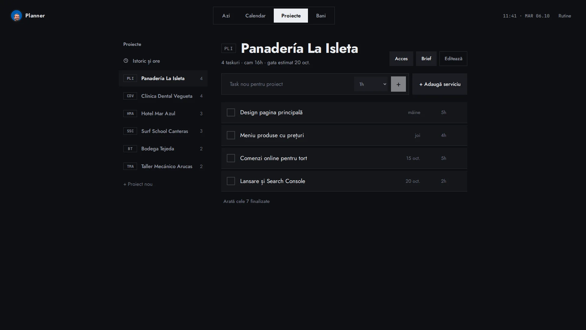 Planner: captura de escritorio 3