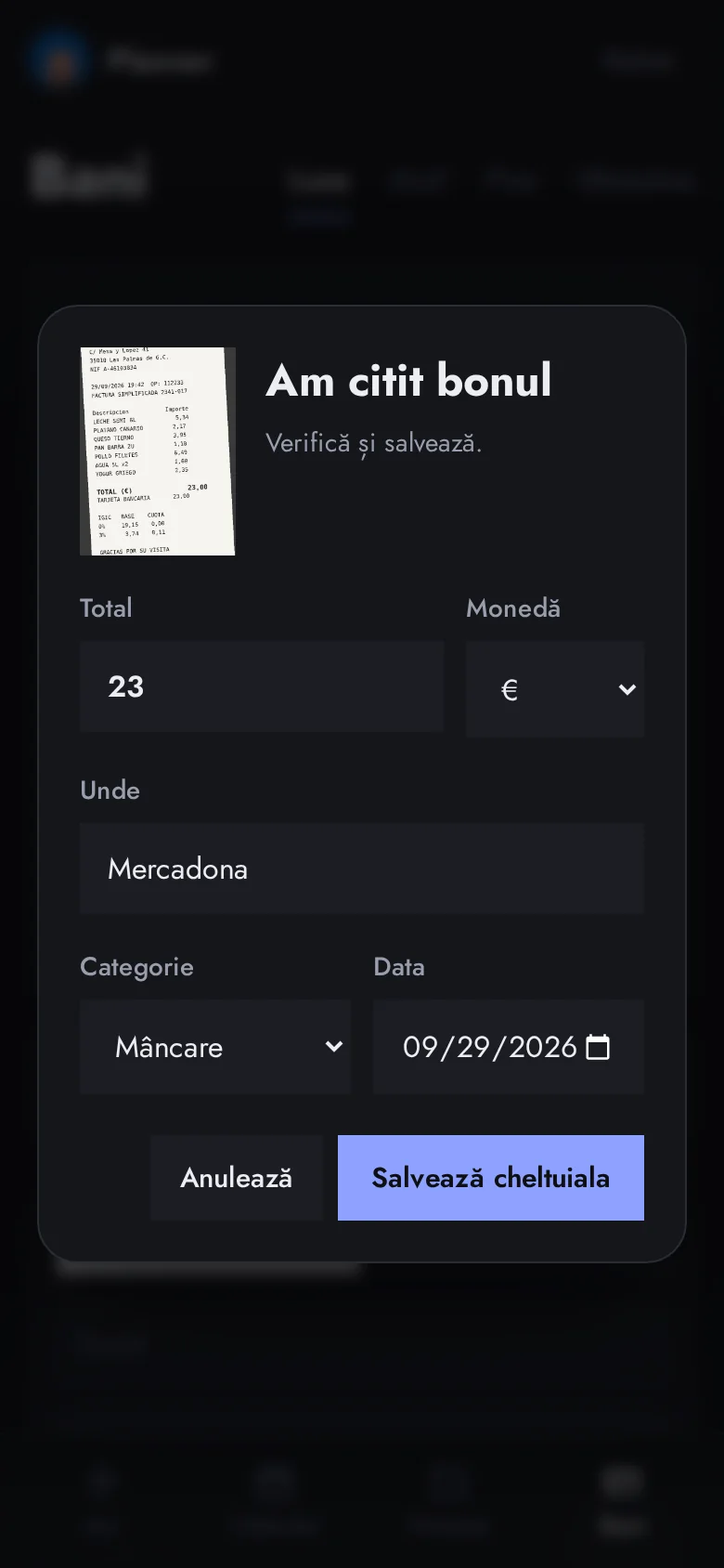 Planner: captura en móvil 4