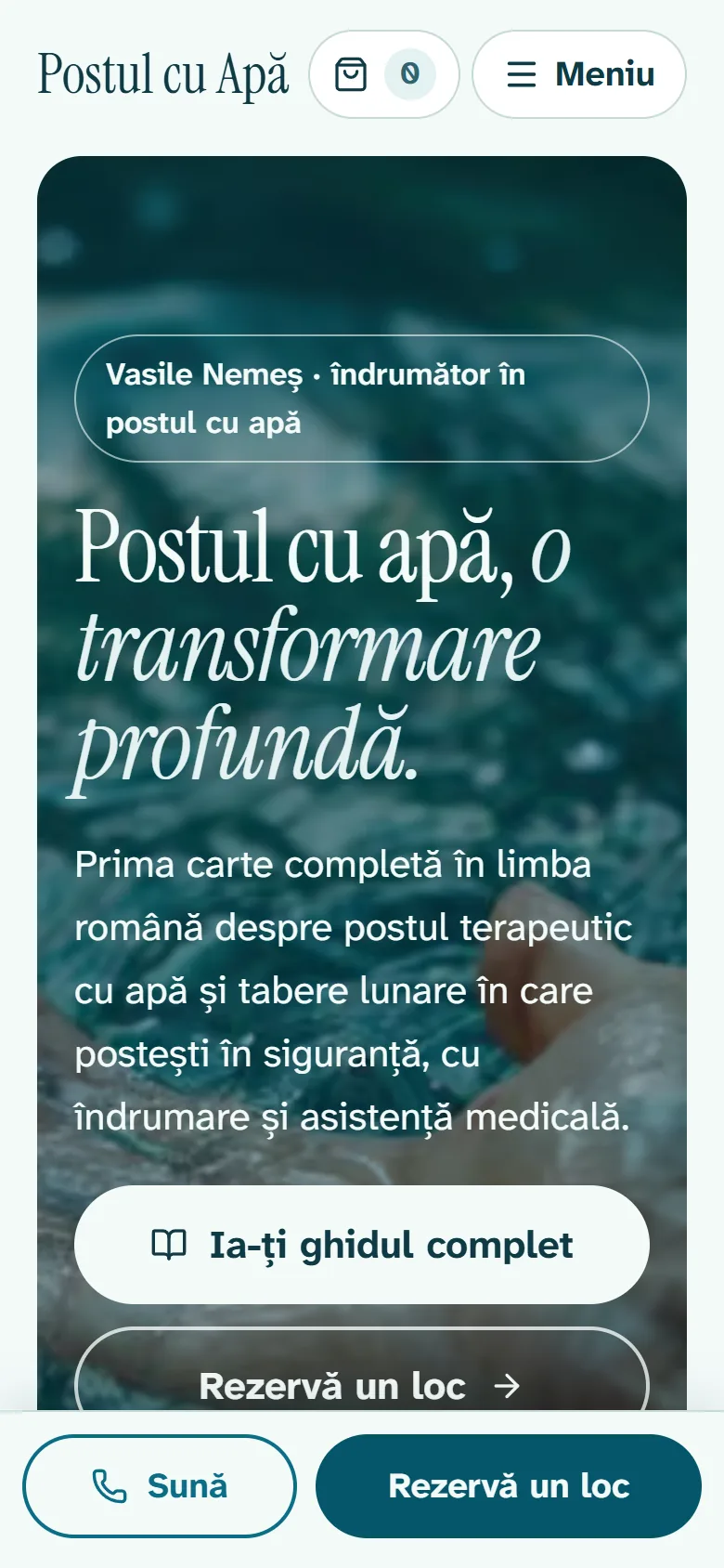 postulcuapa.ro: captura en móvil 1