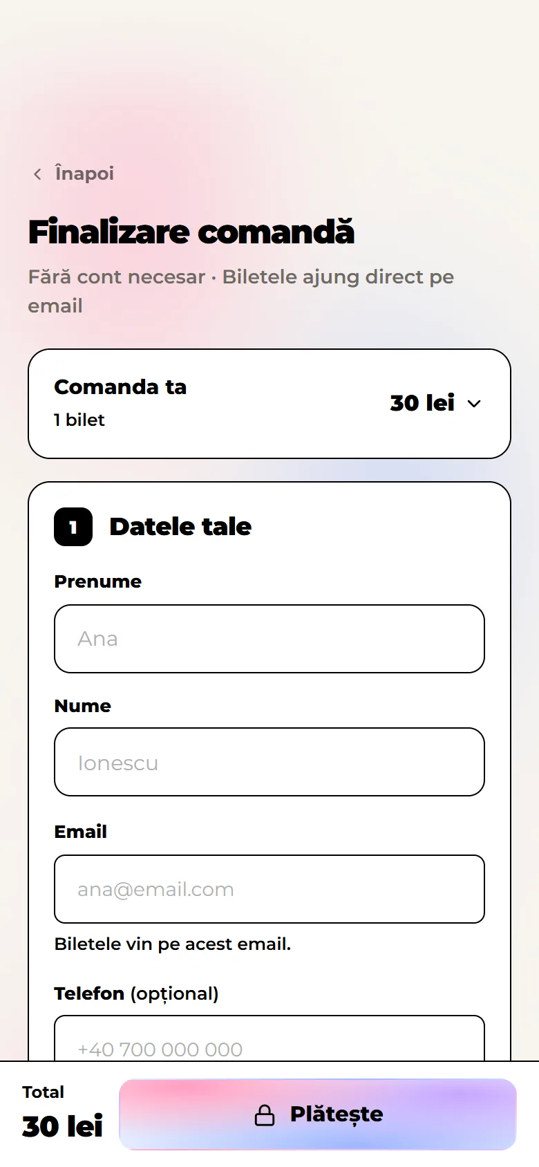 adunat.ro: Checkout: datos