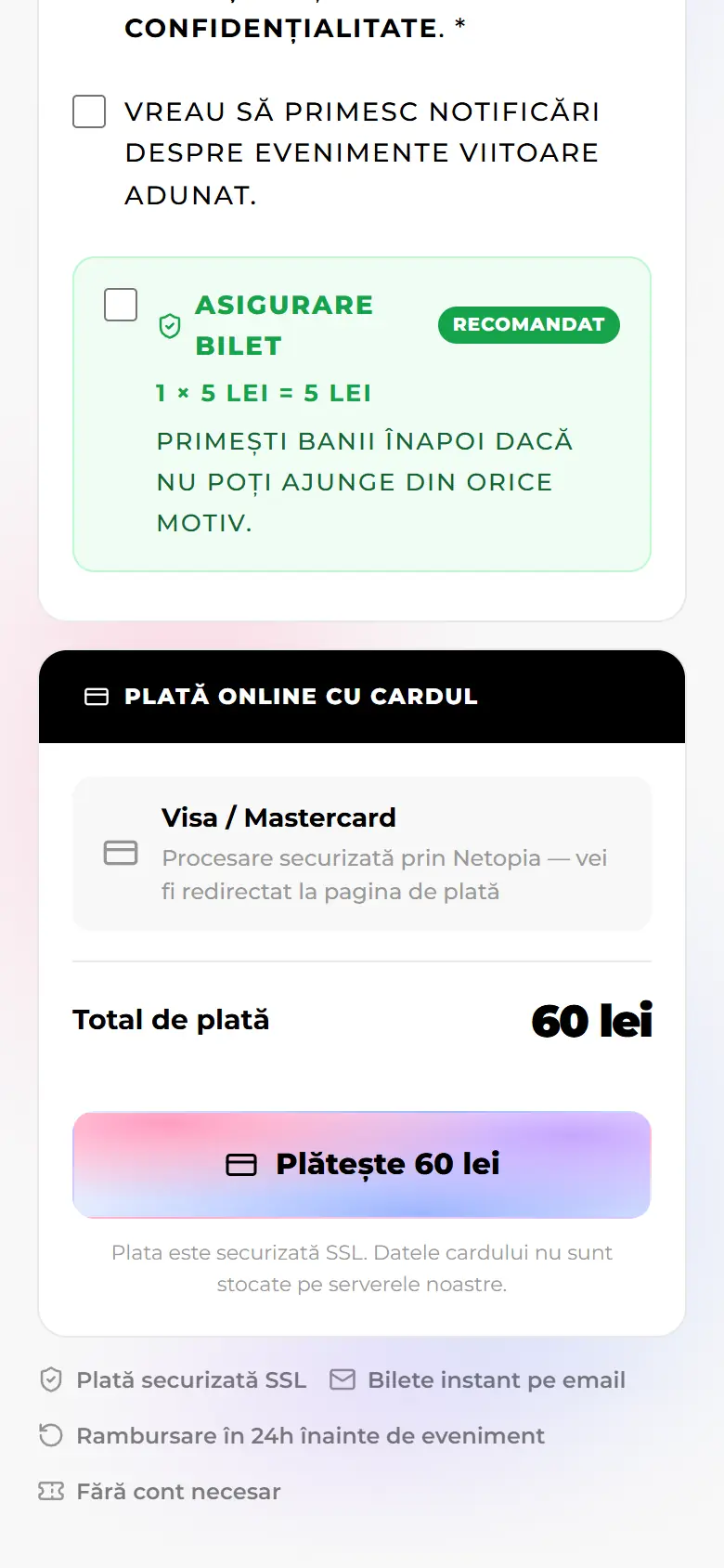 adunat.ro: Checkout: pago