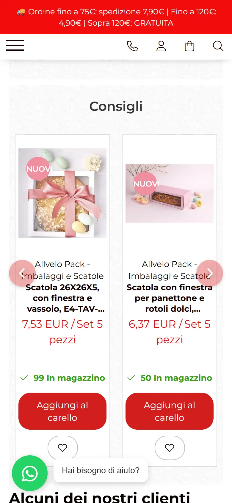 allvelopack.com: captura en móvil 3