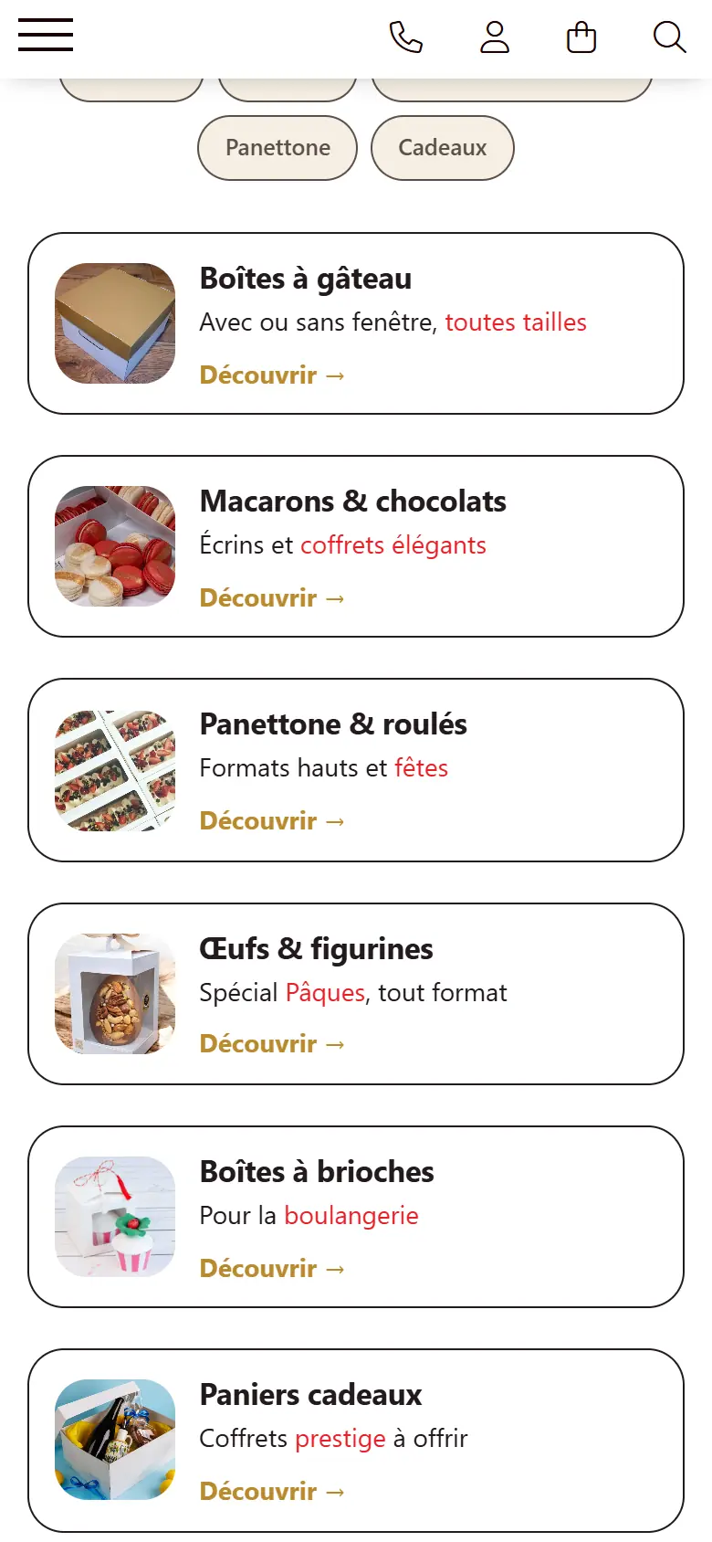 allvelopack.fr: captura en móvil 3