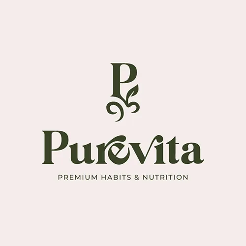 Purevita: Logo e identidad visual para Purevita, proyecto personal de branding.