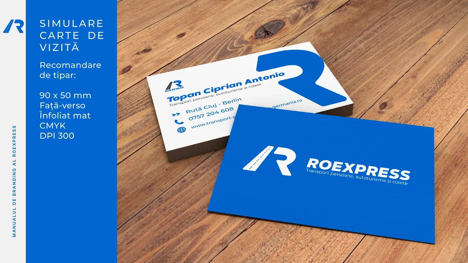 RoExpress: Tarjetas de visita