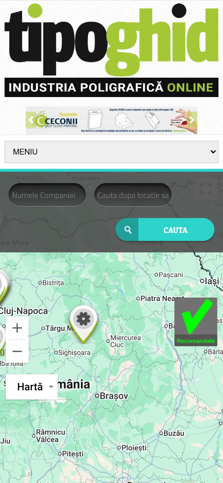tipoghid.ro: captura en móvil 1
